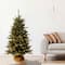 4ft. Pre-Lit Everyday Collection Burlap Artificial Tabletop Christmas Tree, Clear Lights